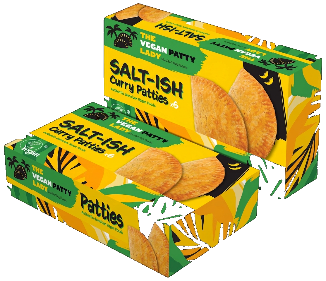 Box of 6 Salt-ish Jamaican vegan cocktail patties